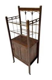 Arts & Crafts Art Nouveau Magazine Stand by Meubelmagazijn Rembrandt Amsterdam